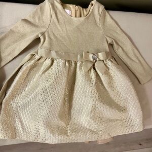 Girls 24 months gold holiday dress